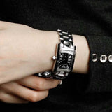 Emporio Armani Classic Black Dial Silver Stainless Steel Watch For Women - AR0157