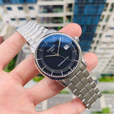 Tissot Luxury Powermatic 80 Black Dial Silver Steel Strap Watch For Men - T086.407.11.051.00