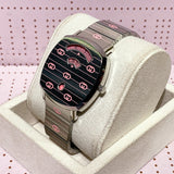 Gucci Grip Quartz Silver Dial Silver Steel Strap Watch For Women - YA157438