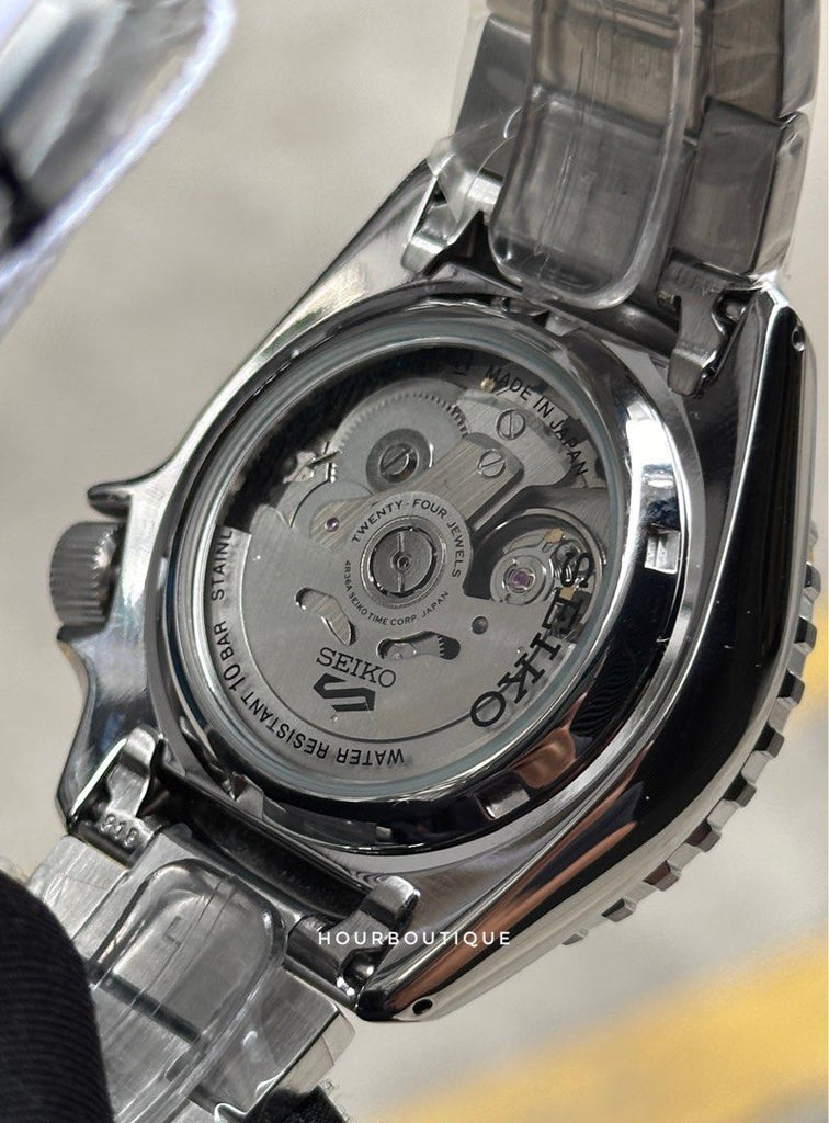 Seiko 5 Sports Automatic Blue Dial Silver Steel Strap Watch for Men - SRPK97K1