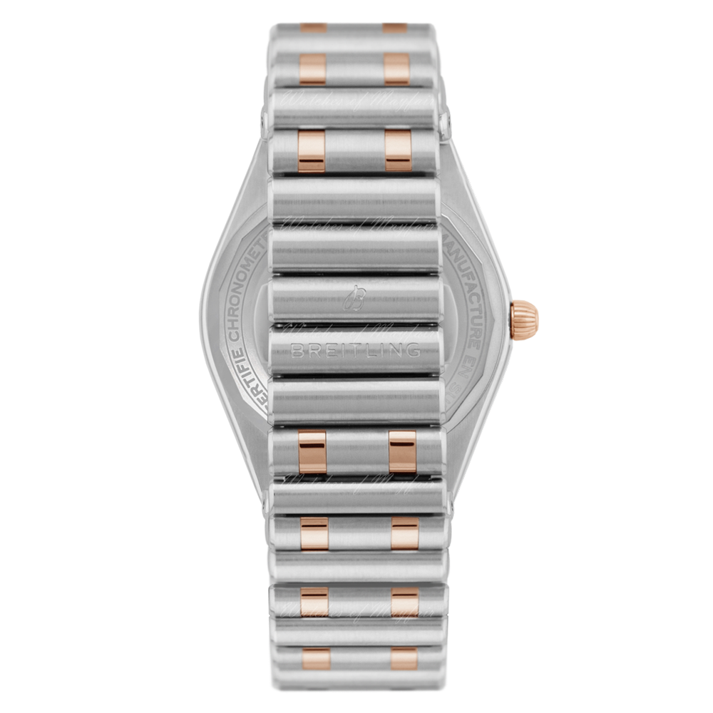 Breitling Chronomat 36 Mother of Pearl Dial Silver Steel Strap Watch for Women - A10380101A4A1