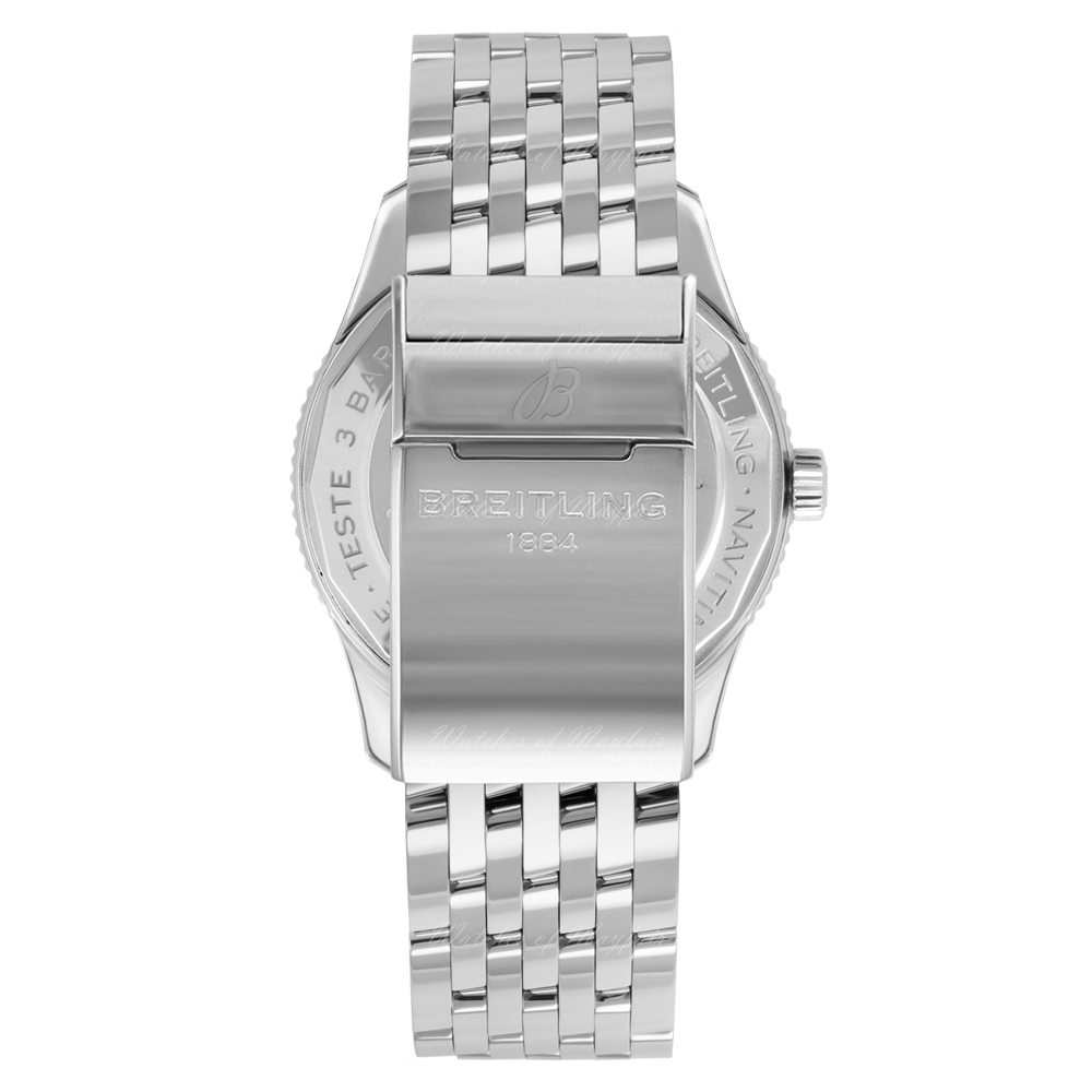 Breitling Navitimer Automatic 35 White Dial Silver Steel Strap Watch for Men - A17395F41G1A1