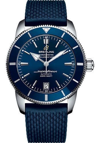 Breitling Superocean Heritage B20 Automatic 42 Blue Dial Blue Mesh Bracelet Watch for Men - AB2010161C1S1
