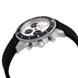 Breitling Superocean Heritage B01 Chronograph 44 Silver Dial Black Mesh Bracelet Watch for Men - AB0162121G1S1