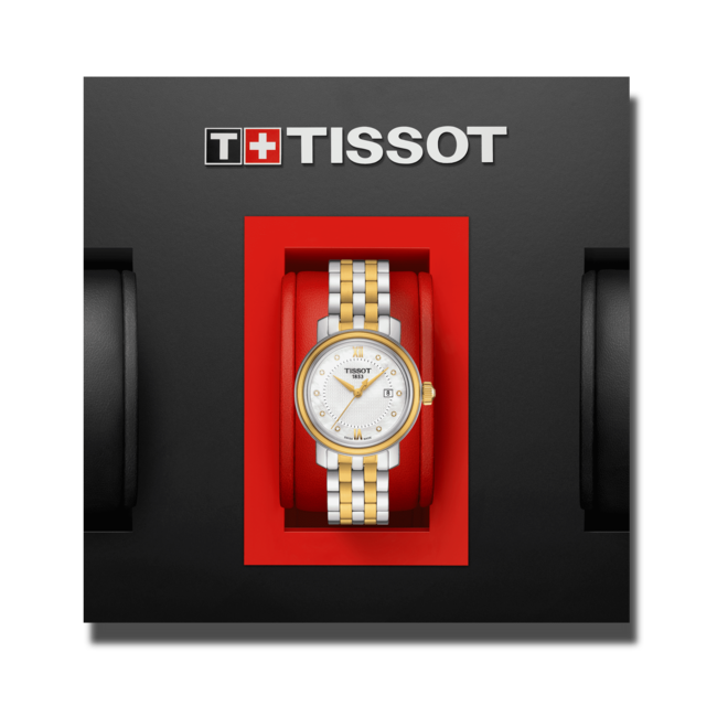 Tissot T Classic Bridgeport Mother of Pearl Dial Two Tone Steel Strap Watch For Women - T097.010.22.116.00