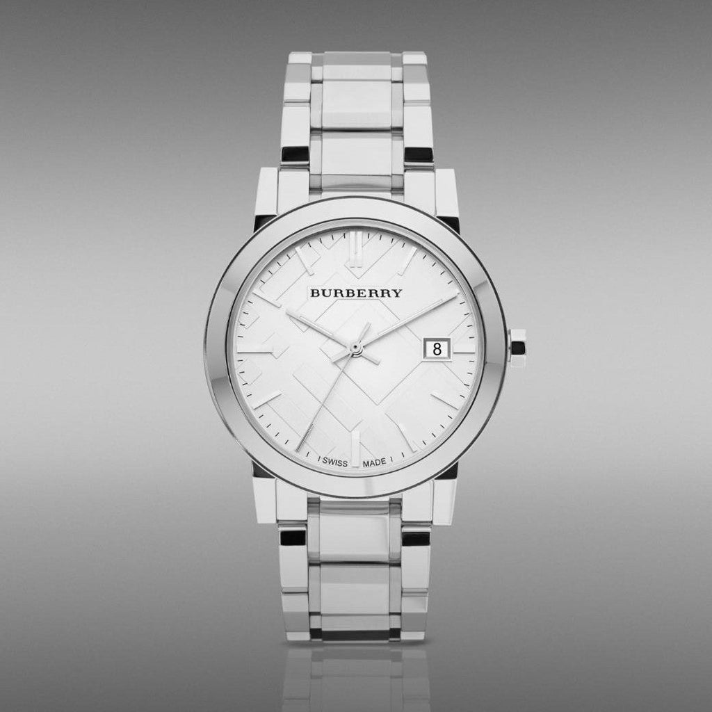 Burberry The City Silver Dial Silver Steel Strap Watch for Women - BU9000