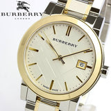 Burberry The City White Dial Two Tone Steel Strap Watch for Women - BU9115