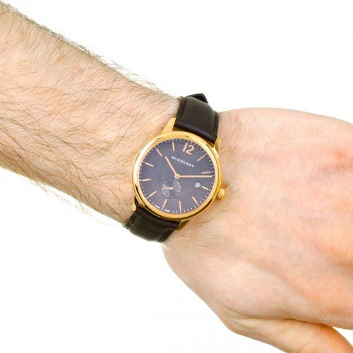 Burberry The Classic Brown Dial Brown Leather Strap Watch for Men - BU10012