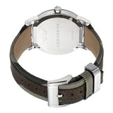 Burberry The City Grey Dial Leather Strap Watch for Men - BU9020