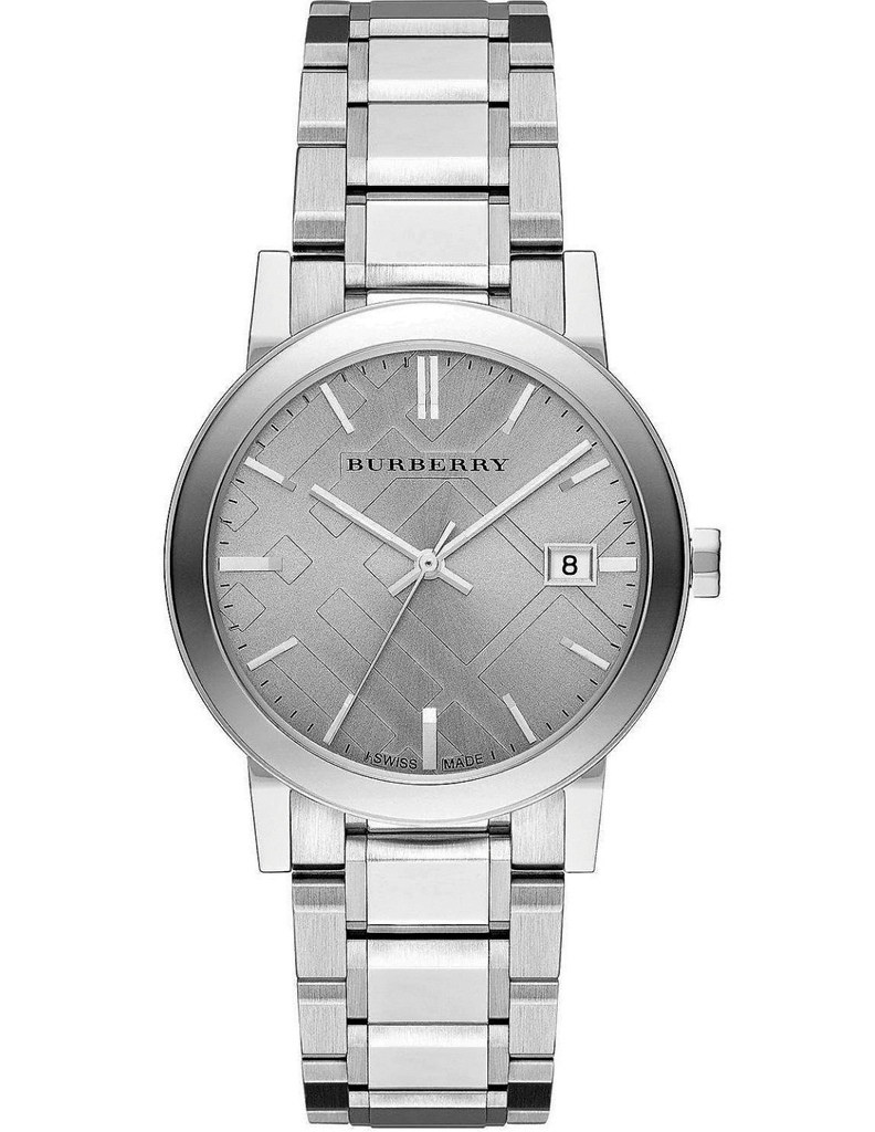 Burberry The City Silver Dial Silver Steel Strap Watch for Women - BU9035