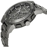 Burberry The City Grey Dial Gunmetal Grey Steel Strap Watch for Men - BU9381