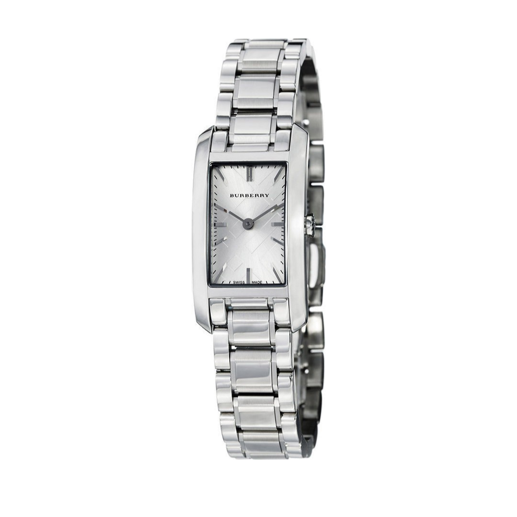 Burberry Heritage Silver Dial Silver Steel Strap Watch For Women - BU9500