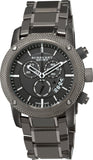 Burberry Endurance Chronograph Quartz Black Dial Black Steel Strap Watch For Men - BU9801