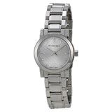 Burberry The City Silver Diamonds Dial Silver Steel Strap Watch for Women - BU9230
