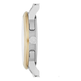 Burberry The City White Dial Two Tone Steel Strap Watch for Men - BU9751