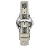 Burberry Classic Stone Silver Dial Horseberry Black Leather Strap Watch for Women - BU10103