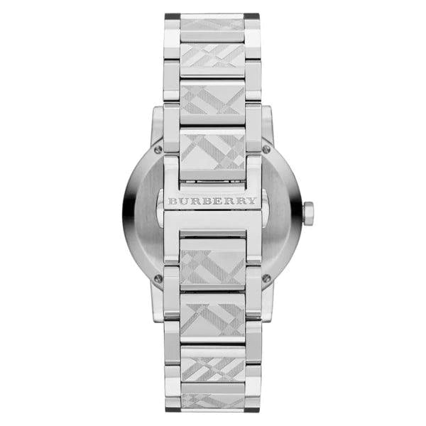 Burberry The City Black Dial Silver Steel Strap Watch for Men - BU9901