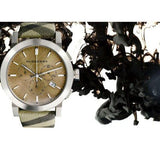 Burberry The City Smoked Brown Dial Brown Leather Strap Watch for Men - BU9361