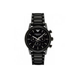 Emporio Armani Luigi Chronograph Black Dial Black Stainless Steel Watch For Men - AR1507
