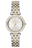 Michael Kors Darci Silver Dial Two Tone Steel Strap Watch for Women - MK3405