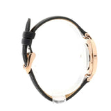 Daniel Wellington Petite Sheffield White Dial Black Leather Strap Watch For Women - DW00100174