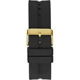 Guess Leo Multifunction Black Dial Black Silicone Strap Watch For Men - GW0637G2