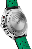 Tag Heuer Formula 1 Calibre 16 Automatic Chronograph Green Dial Black Leather Strap Watch for Men - CAZ2016.FC6473