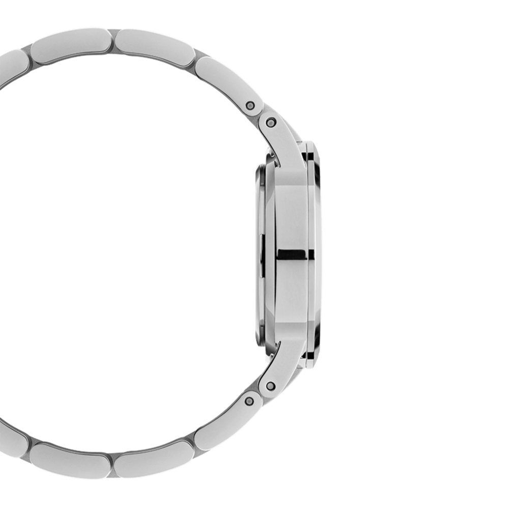 Daniel Wellington Iconic Link Unitone Silver Dial Silver Steel Strap Watch For Women - DW00100402