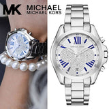 Michael Kors Bradshaw Quartz Silver Dial Silver Steel Strap Watch For Women - MK6320