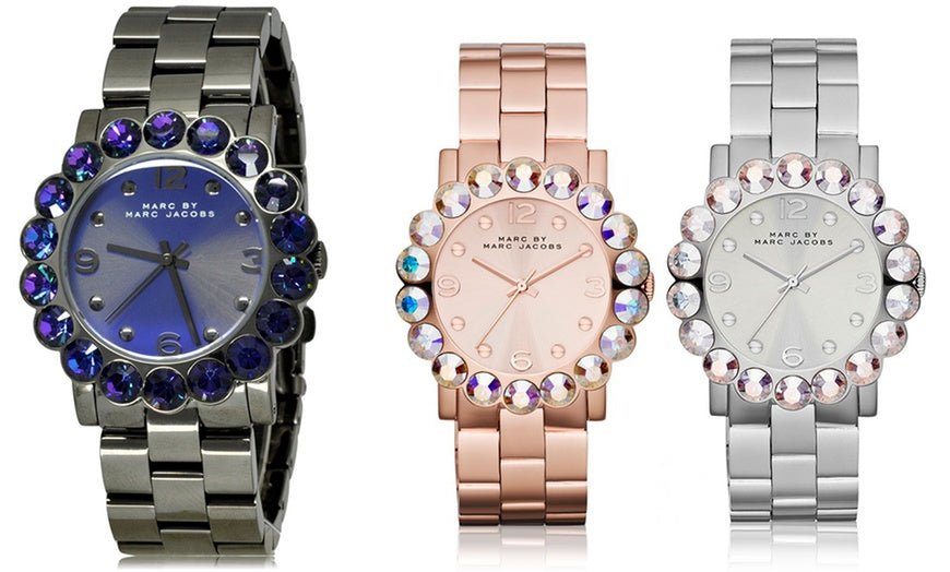 Marc Jacobs Amy Rose Gold Dial Rose Gold Steel Strap Watch for Women - MBM3223