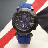 Tissot T Race Chronograph Blue Dial Blue Silicone Strap Watch For Men - T115.417.37.041.00
