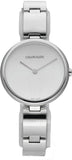 Calvin Klein Wavy Silver Dial Silver Steel Strap Watch for Women - K9U23146
