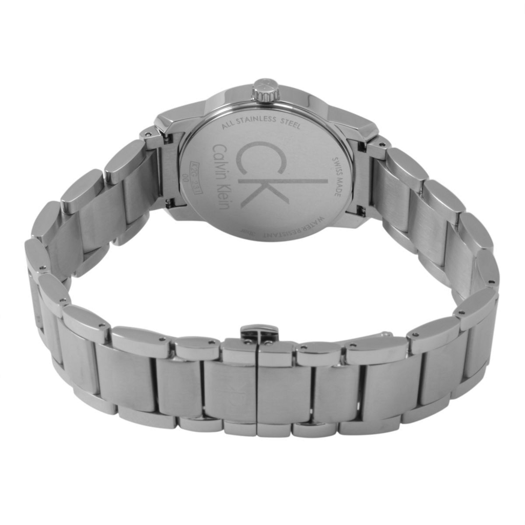 Calvin Klein City Silver Dial Silver Steel Strap Watch for Women - K2G23126