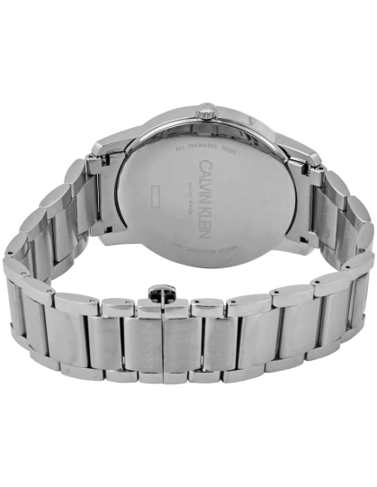 Calvin Klein City Black Dial Silver Steel Strap Watch for Men - K2G2G14C