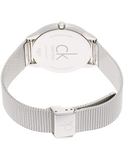 Calvin Klein Minimal Silver Dial Silver Mesh Bracelet Watch for Men - K3M2112Z