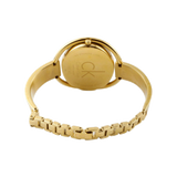 Calvin Klein Impetuous White Dial Gold Steel Strap Watch for Women - K4F2N516