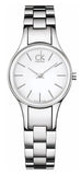 Calvin Klein Simplicity White Dial Silver Steel Strap Watch for Women - K4323126