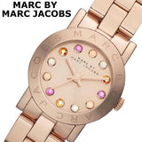 Marc Jacobs Amy Rose Gold Dial Rose Gold Steel Strap Watch for Women - MBM3219