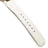 Gucci G Interlocking White Dial White Leather Strap Watch For Women - YA133327