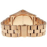 Marc Jacobs Rivera White Dial Rose Gold Steel Strap Watch for Women - MBM3135