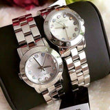 Marc Jacobs Amy White Dial Silver Steel Strap Watch for Women - MBM3217