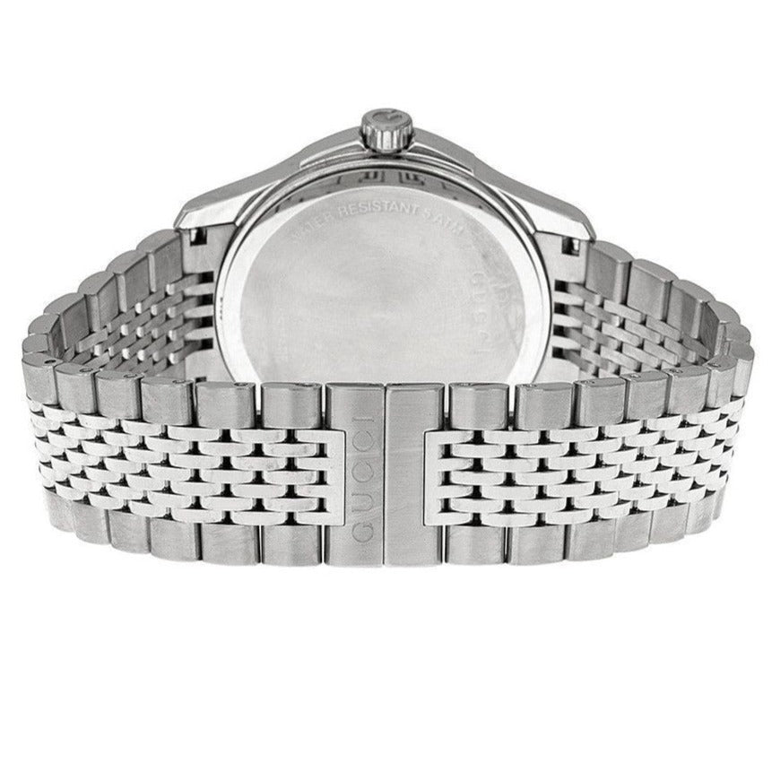 Gucci G Timeless Diamonds Mother of Pearl Dial Silver Steel Strap Watch For Women - YA126510