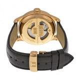 Tissot T Classic Le Locle Automatic Black Dial Black Leather Strap Watch For Men - T41.5.423.53