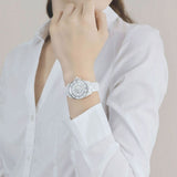 Chanel J12 Diamonds Ceramic White Dial White Steel Strap Watch for Women - J12 H1628