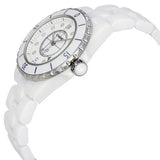 Chanel J12 Diamonds Ceramic White Dial White Steel Strap Watch for Women - J12 H1628