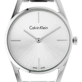 Calvin Klein Dainty Silver Dial Silver Steel Strap Watch for Women - K7L23146