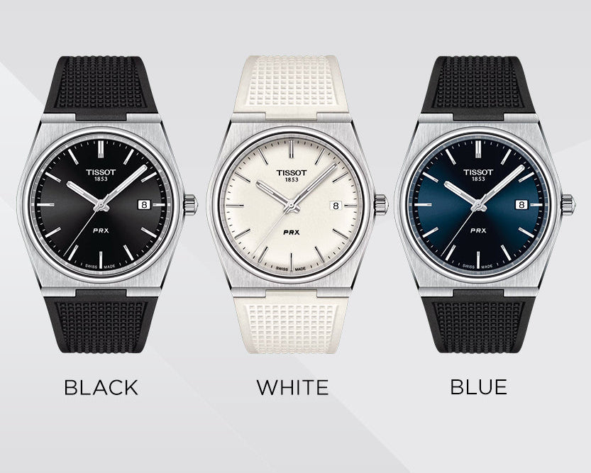 Tissot PRX Blue Dial Black Rubber Strap Watch For Men - T137.410.17.041.00