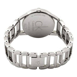 Calvin Klein Stately Black Dial Silver Steel Strap Watch for Women - K3G2312S