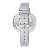 Calvin Klein Chic Silver Dial White Leather Strap Watch for Women - K7N23UP8