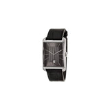 Calvin Klein Window Black Dial Black Leather Strap Watch for Men - K2M21107